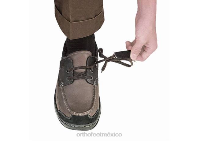 mx Orthofeet hombres baton rouge sin corbata zapatos casuales marrón 8J26167 - Image 3