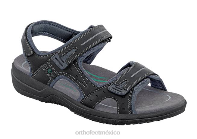 mx_orthofeet_hombres_geminis_sandalias_negro_8j26120.jpg mx Orthofeet hombres Geminis sandalias negro 8J26120 - Image 1