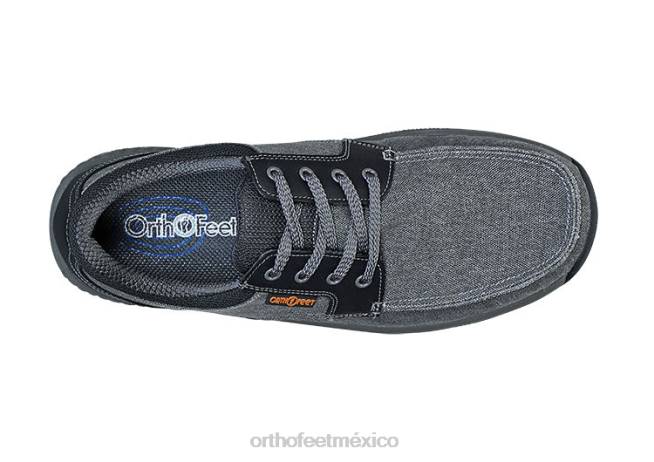 mx Orthofeet hombres lona de porto zapatos casuales gris 8J26169 - Image 5