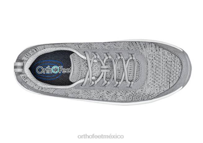 mx Orthofeet hombres punto elástico de lava zapatillas gris 8J26131 - Image 5