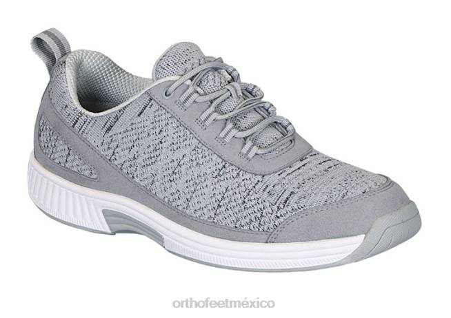 mx_orthofeet_hombres_punto_elastico_de_lava_zapatillas_gris_8j26131.jpg mx Orthofeet hombres punto elástico de lava zapatillas gris 8J26131 - Image 1