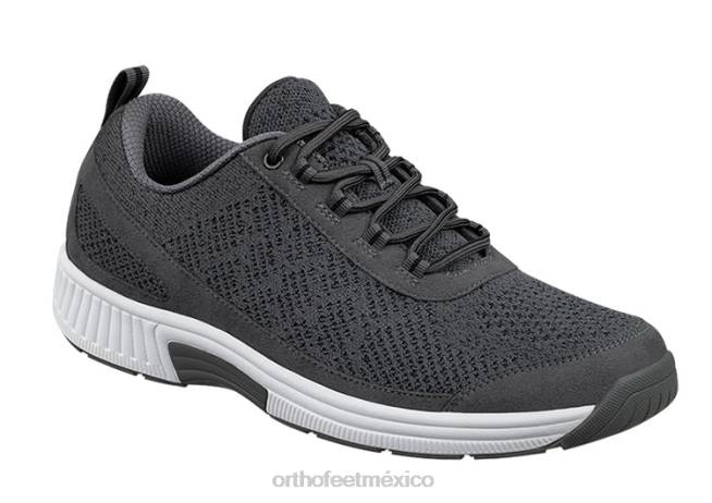 mx Orthofeet hombres punto elástico de lava zapatillas gris oscuro 8J26130 - Image 1