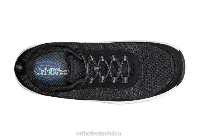 mx Orthofeet hombres punto elástico de lava zapatillas negro 8J26128 - Image 5