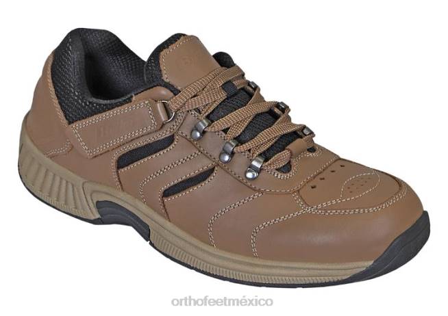 mx Orthofeet hombres shreveport sin corbata zapatillas marrón 8J26148 - Image 1