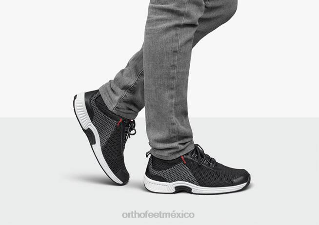 mx Orthofeet hombres tramo de agua de borde zapatillas negro 8J26132 - Image 2
