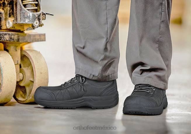mx Orthofeet hombres zapatos de trabajo de dolomita zapatos de trabajo negro 8J26160 - Image 2