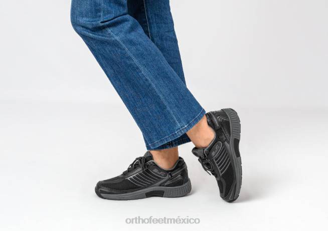 mx Orthofeet mujer brío sin corbata zapatillas negro 8J2662 - Image 2