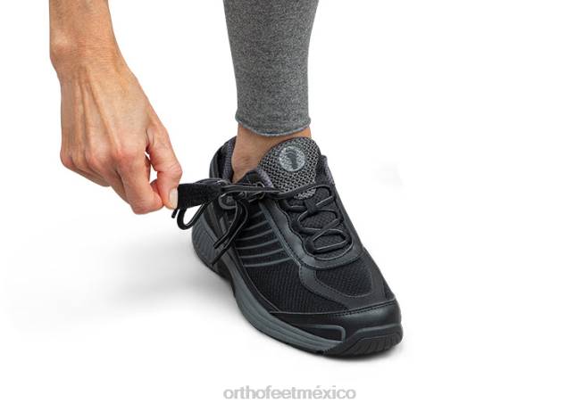 mx Orthofeet mujer brío sin corbata zapatillas negro 8J2662 - Image 3