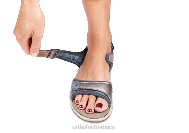 mx Orthofeet mujer correa bidireccional malibu sandalias estaño 8J2617 - Image 3