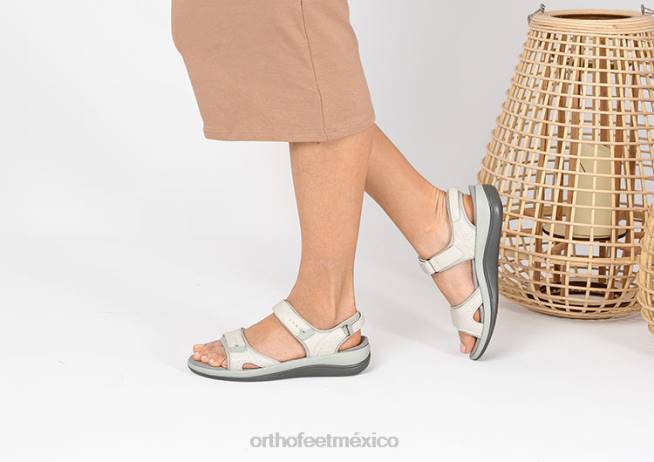 mx Orthofeet mujer correa bidireccional malibu sandalias hueso 8J2618 - Image 2