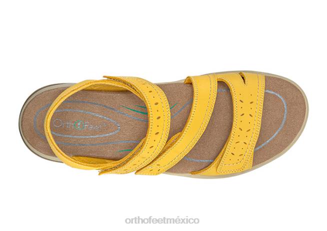 mx Orthofeet mujer correa bidireccional naxos sandalias amarillo 8J2613 - Image 3