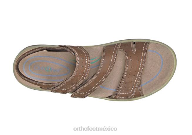 mx Orthofeet mujer correa bidireccional naxos sandalias marrón 8J2614 - Image 3