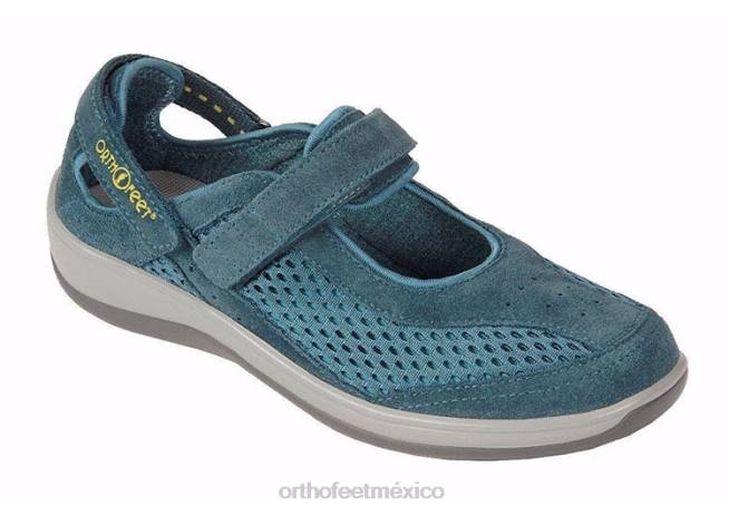 mx_orthofeet_mujer_correa_de_talon_sanibel_zapatos_casuales_azul_8j26109.jpg mx Orthofeet mujer correa de talón sanibel zapatos casuales azul 8J26109 - Image 1