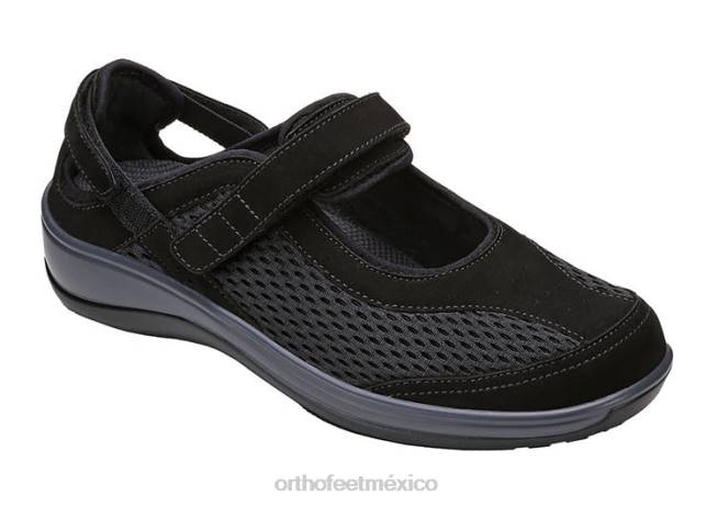 mx_orthofeet_mujer_correa_de_talon_sanibel_zapatos_casuales_negro_8j26107.jpg mx Orthofeet mujer correa de talón sanibel zapatos casuales negro 8J26107 - Image 1