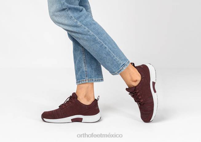 mx Orthofeet mujer francis sin corbata zapatillas granate 8J2658 - Image 2