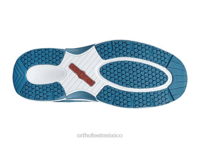 mx Orthofeet mujer punto coralino elástico zapatillas azul 8J2646 - Image 5