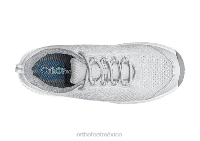 mx Orthofeet mujer punto coralino elástico zapatillas blanco 8J2653 - Image 5