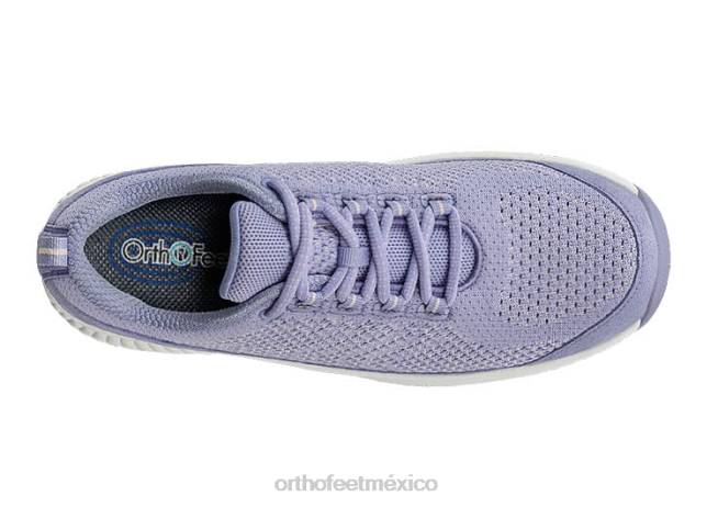 mx Orthofeet mujer punto coralino elástico zapatillas lavanda 8J2645 - Image 5