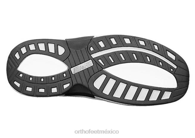 mx Orthofeet mujer punto coralino elástico zapatillas negro 8J2649 - Image 5