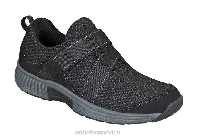 mx Orthofeet mujer punto elástico elba zapatos casuales negro 8J2692 - Image 1