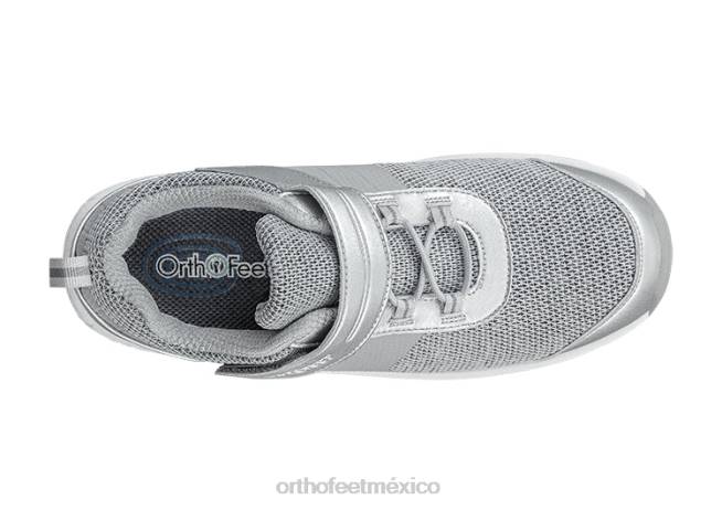 mx Orthofeet mujer punto elástico joelle zapatos casuales gris 8J2691 - Image 5