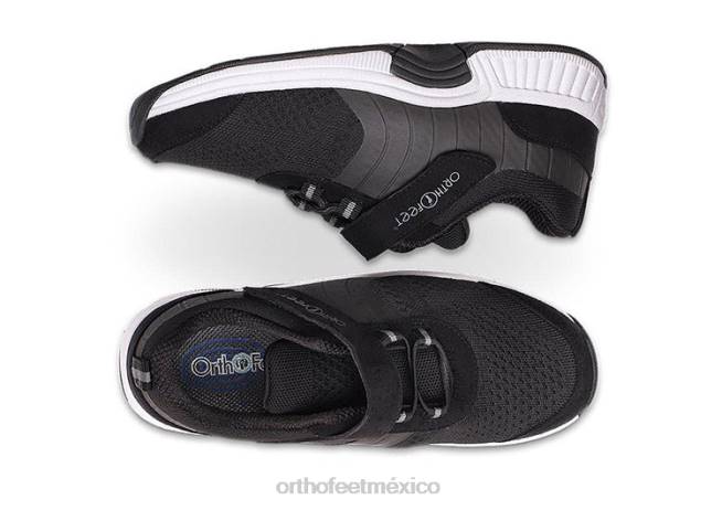 mx Orthofeet mujer punto elástico joelle zapatos casuales negro 8J2690 - Image 5