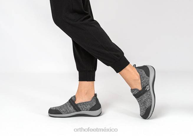 mx Orthofeet mujer tramo de quincy zapatos casuales gris 8J26106 - Image 2