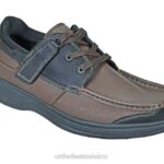 mx Orthofeet hombres baton rouge sin corbata zapatos casuales marrón 8J26167