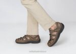 mx Orthofeet hombres correa de talón de agua clara sandalias marrón 8J26125 - Image 2