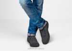 mx Orthofeet hombres lava sin corbata zapatillas negro 8J26129 - Image 2