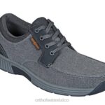 mx Orthofeet hombres lona de porto zapatos casuales gris 8J26169