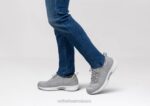 mx Orthofeet hombres punto elástico de lava zapatillas gris 8J26131 - Image 2