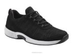 mx Orthofeet hombres punto elástico de lava zapatillas negro 8J26128