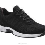 mx Orthofeet hombres punto elástico de lava zapatillas negro 8J26128