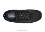 mx Orthofeet hombres punto elástico de lava zapatillas negro 8J26128 - Image 5