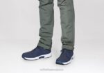 mx Orthofeet hombres punto elástico tacoma zapatillas azul 8J26138 - Image 2