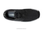 mx Orthofeet hombres punto elástico tacoma zapatillas negro 8J26139 - Image 5