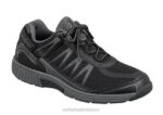 mx Orthofeet hombres sprint sin corbata zapatillas negro 8J26135