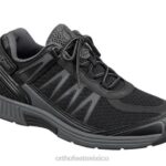 mx Orthofeet hombres sprint sin corbata zapatillas negro 8J26135