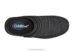 mx Orthofeet hombres tejido elástico hudson zapatillas negro 8J26177 - Image 4