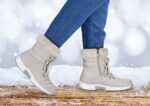 mx Orthofeet mujer alpes impermeable botas beige 8J2685 - Image 2