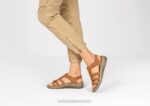 mx Orthofeet mujer amalfi sandalias camello 8J269 - Image 2