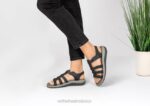 mx Orthofeet mujer amalfi sandalias negro 8J2610 - Image 2