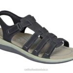 mx Orthofeet mujer amalfi sandalias negro 8J2610
