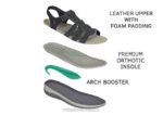 mx Orthofeet mujer amalfi sandalias negro 8J2610 - Image 5