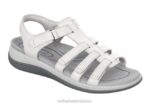 mx Orthofeet mujer amalfi sandalias serpiente blanca 8J268