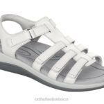 mx Orthofeet mujer amalfi sandalias serpiente blanca 8J268