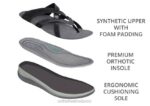 mx Orthofeet mujer clio sandalias negro 8J2630 - Image 5