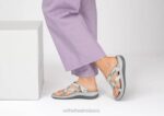 mx Orthofeet mujer clio sandalias serpiente blanca 8J2628 - Image 2