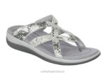 mx Orthofeet mujer clio sandalias serpiente blanca 8J2628